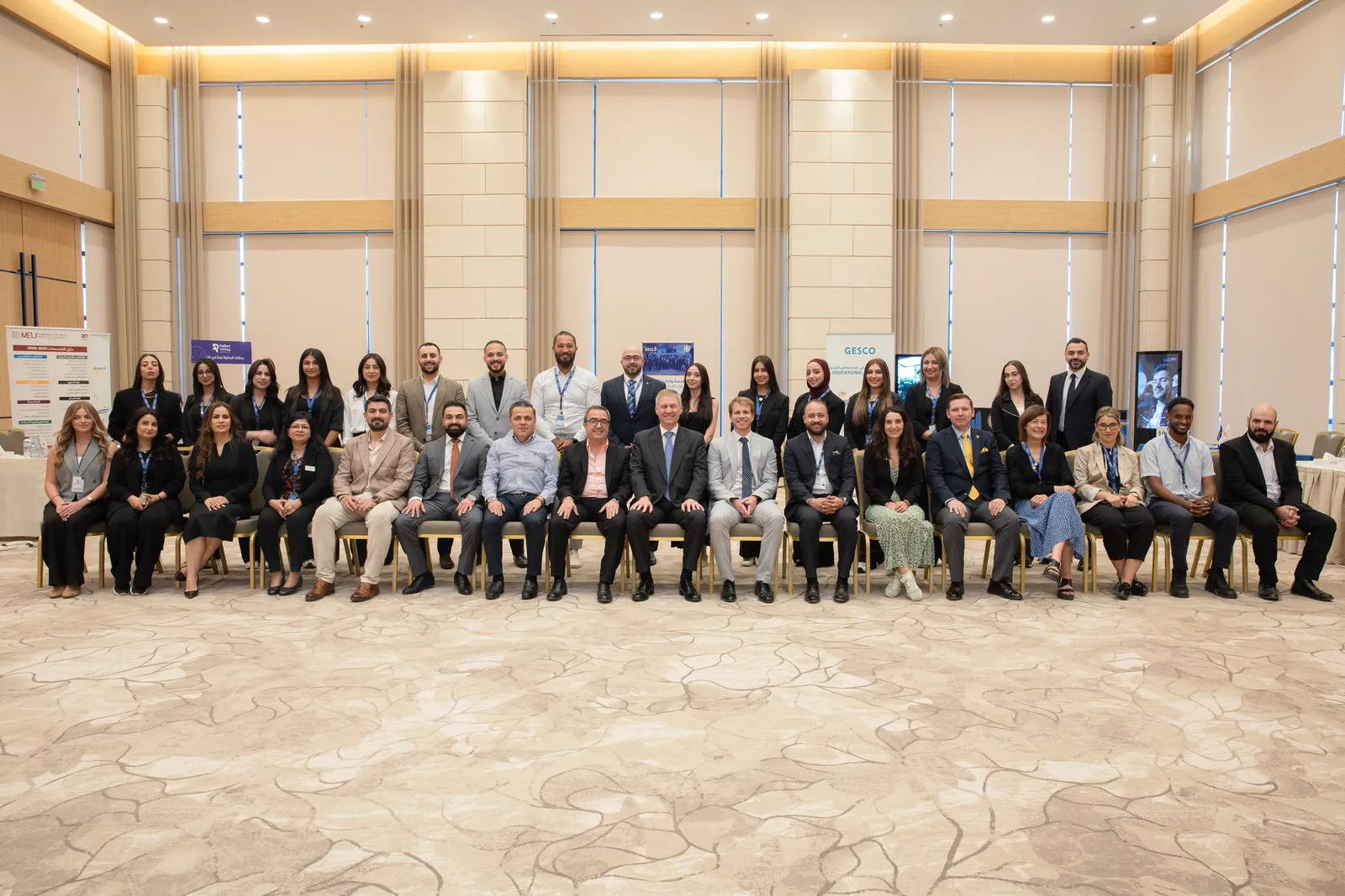 GESCO staff and university representatives together at the 28th GESCO Education Fair in Amman