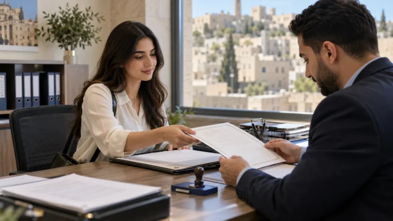 طالبة تسلّم شهادتها للتصديق